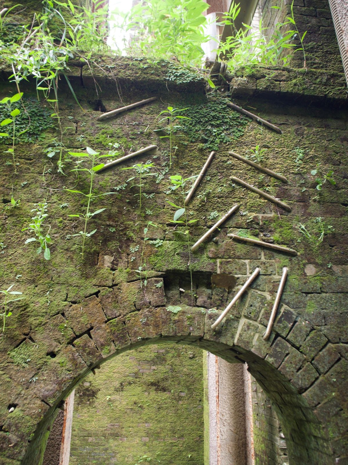 曽木発電所遺構
ダムに沈み、渇水期にのみ姿を見せる。
8月の週末限定で、見...