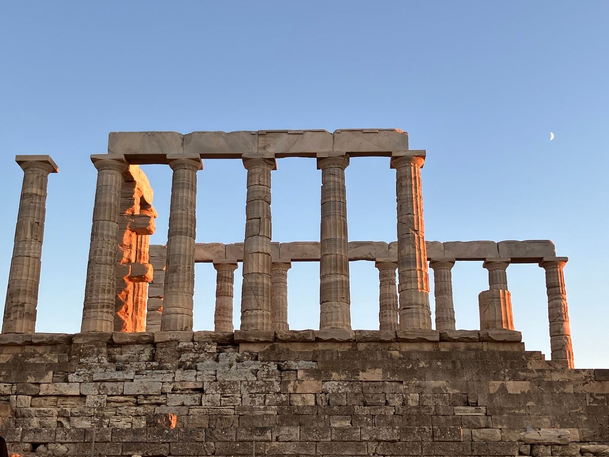 ポセイドン神殿(スニオン岬)
夕陽の有名なスポットです。そしてここも入場料...