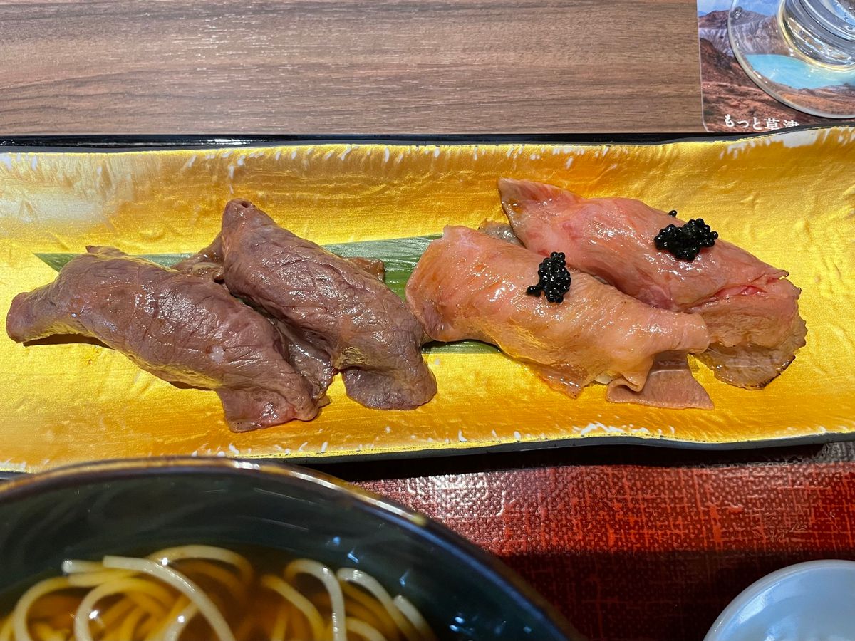 草津温泉のランチは和牛と蕎麦のお店でした。こちらも大変美味しゅうございました。