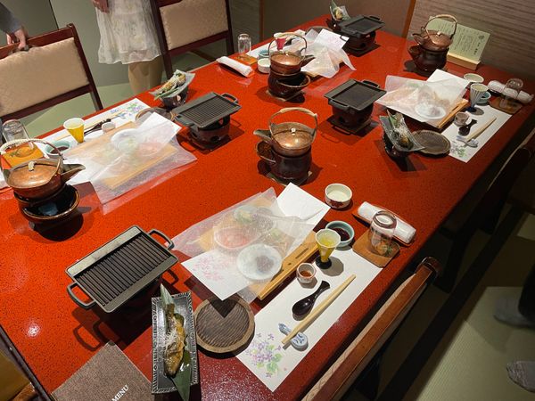 日本・軽井沢「2025GW・伊香保、草津温泉家族旅行」の写真：旅館の食事は夕食､朝食共に個室でいただき...