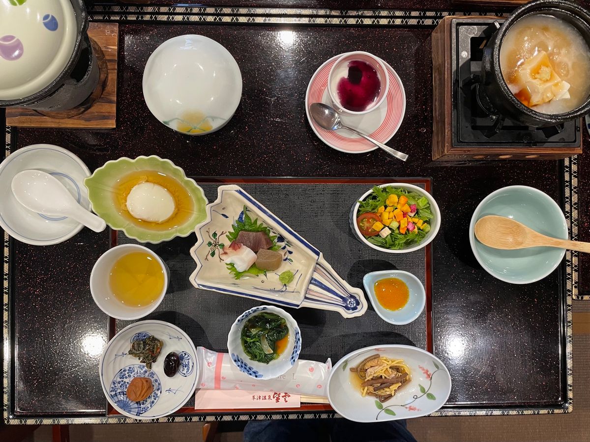 朝食はこんな感じ。