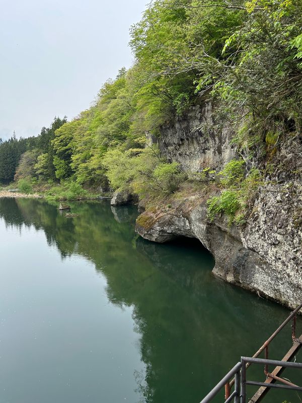 日本・東京都「GW初めての東北」の写真：塔のへつり