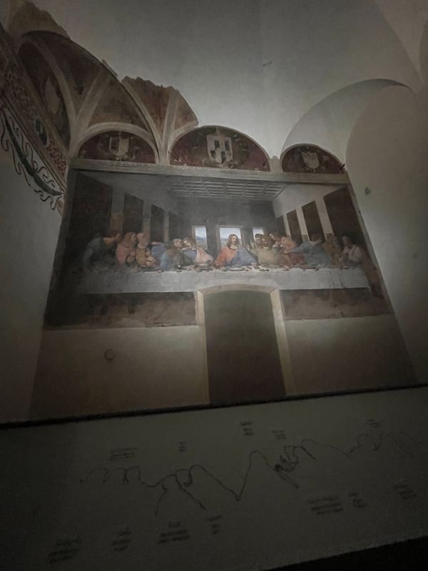 イタリア・フィレンツェ「イタリア　ミラノ、ヴェネツィア、フィレンツェのたび」の写真：6日目、ついに見れました、レオナルドダビ...