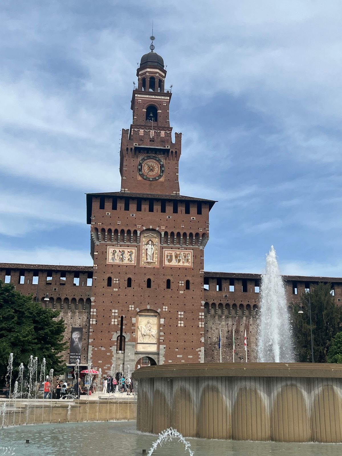 6日目、ついに見れました、レオナルドダビンチの最後の晩餐！スフォルツェスコ...