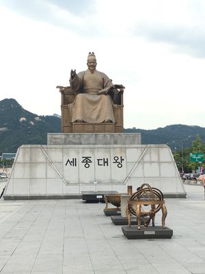 #光化門広場#世宗大王像#李舜臣像
