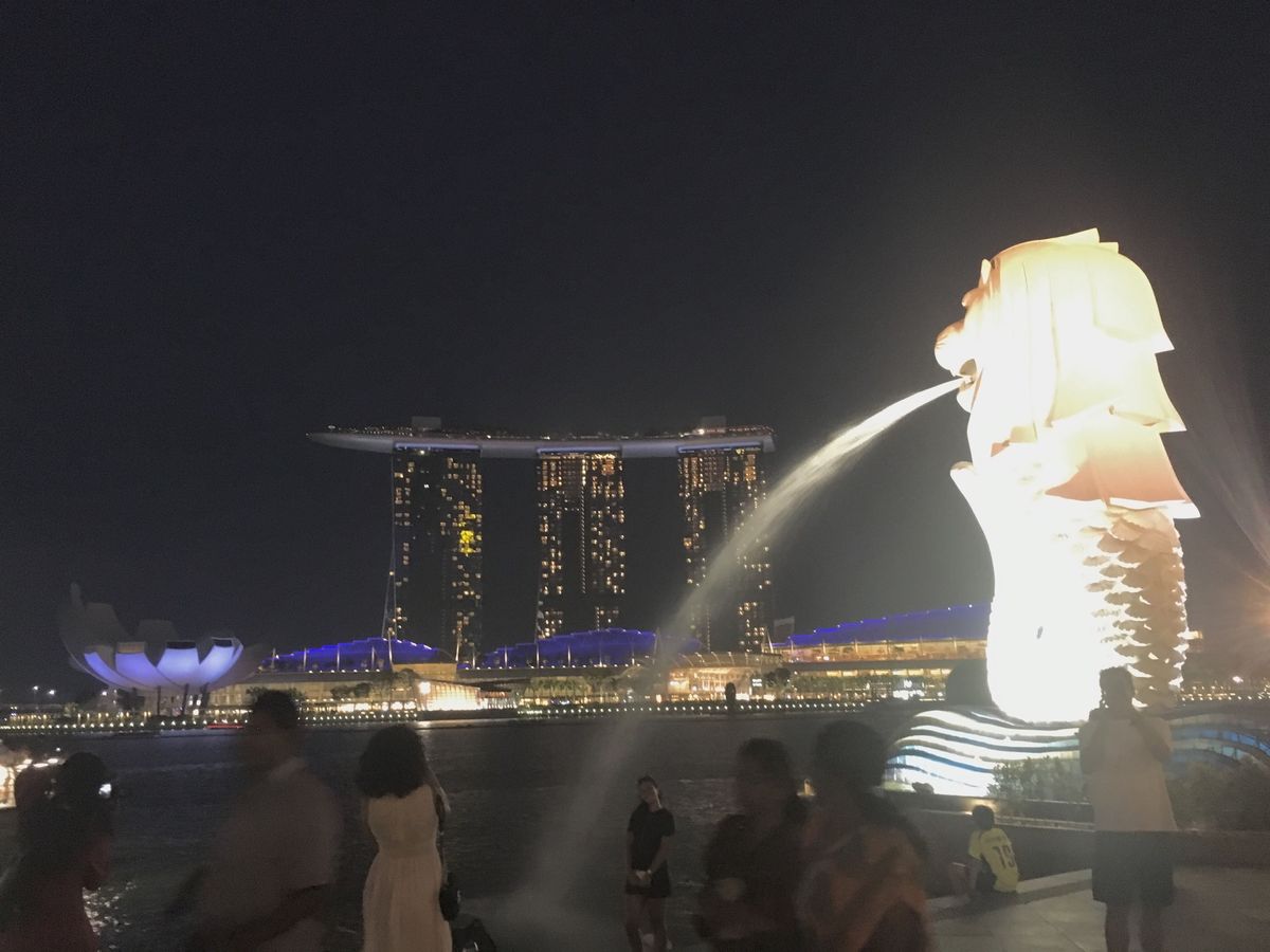 定番のマーライオン
夜景やっぱきれい
