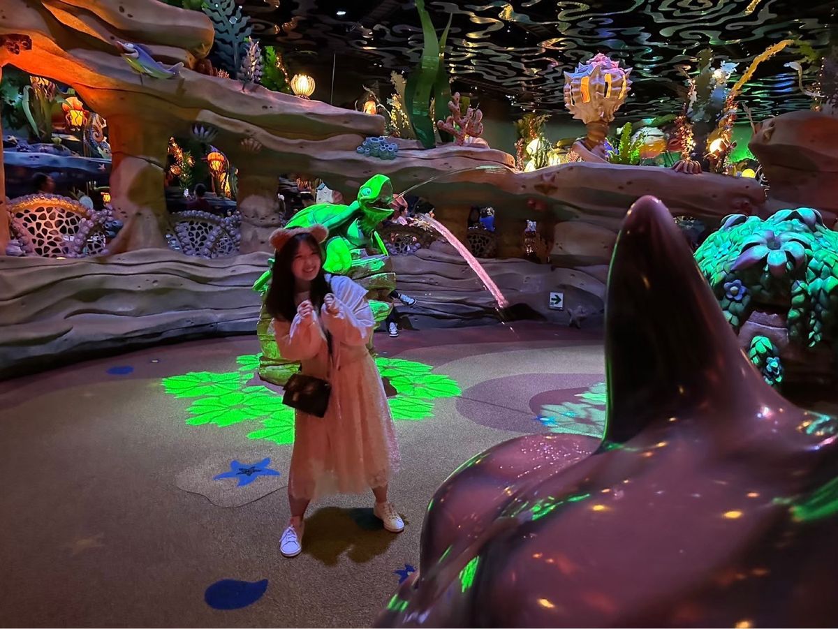 アリエルのエリアで水が出てくるところ楽しかった