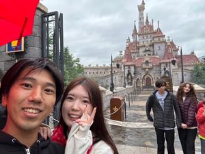 オープンしたばかりの美女と野獣のアトラクション