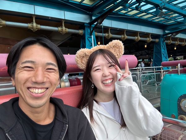 日本・千葉県「ディズニーシー&ランド（1ヶ月遅れの）1年記念旅行」の写真：ガッコンガッコンなって楽しかったり、新エ...