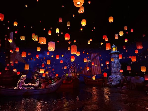 日本・千葉県「ディズニーシー&ランド（1ヶ月遅れの）1年記念旅行」の写真：足が疲れすぎて途中船で移動できるアトラクション