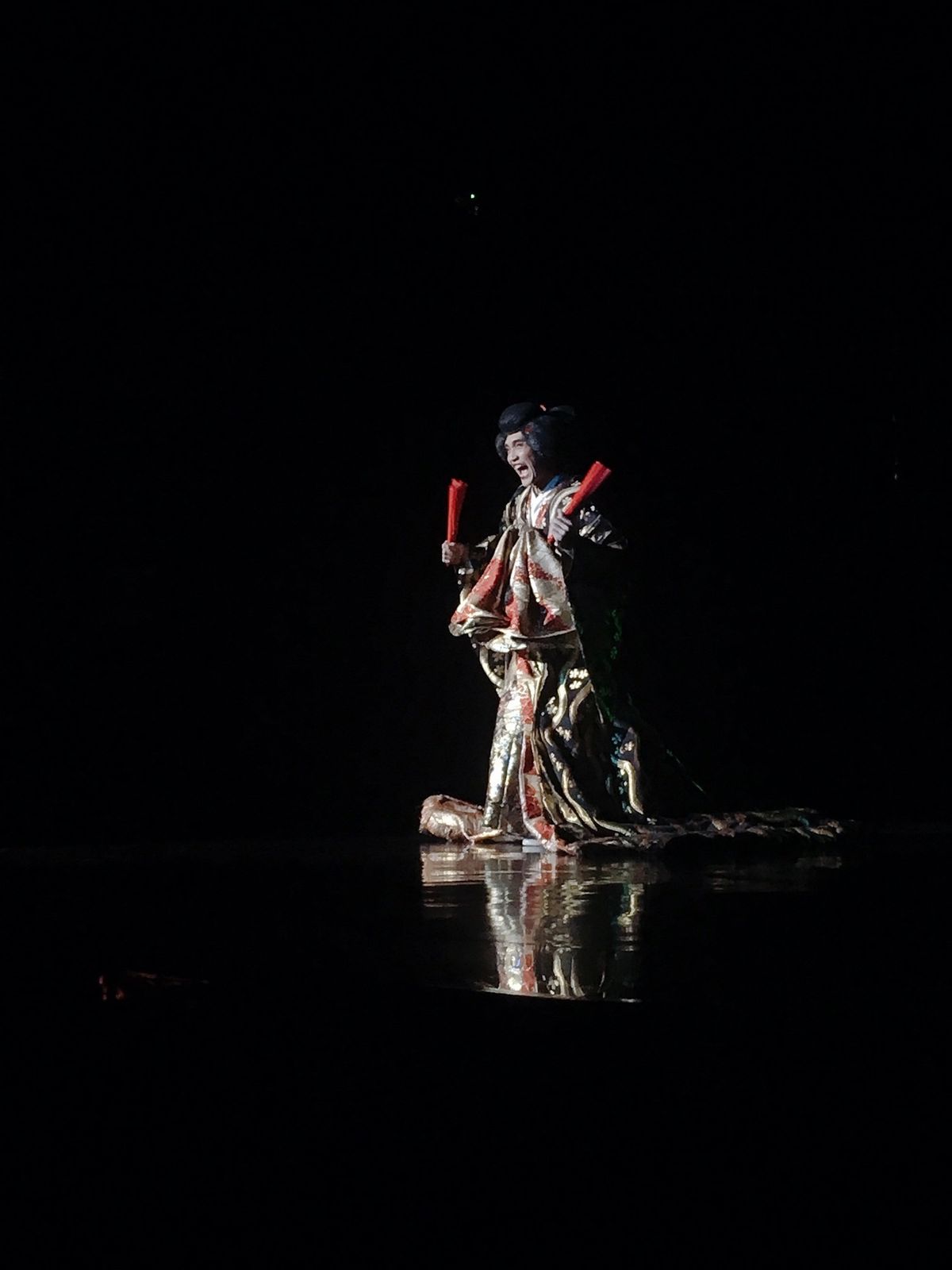 カリプソキャバレーのニューハーフショー②
最前列の座ってたら和風？の方から...