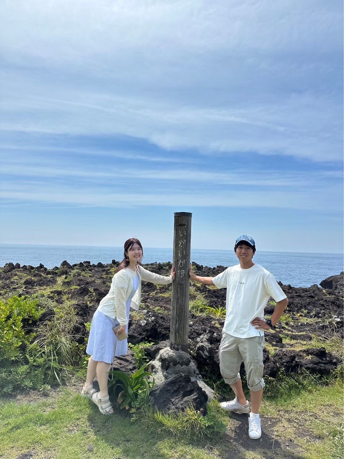 泊まったコテージのすぐ近くにある岬と動物園
