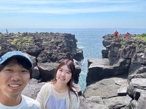 泊まったコテージのすぐ近くにある岬と動物園