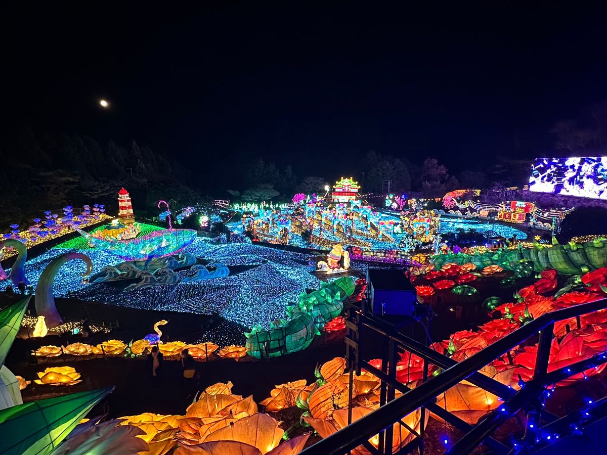 こんなに広くて大迫力なイルミネーションは初めて！！