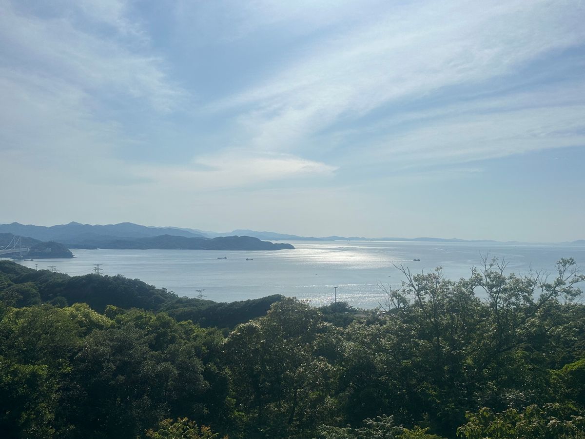 淡路島！！
ちょうど綺麗な夕日も見れた！！