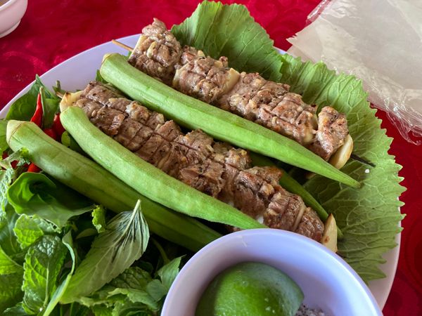 ベトナム・ハノイ「ベトナム」の写真：美味しかったもの
bò nướng tỏ...