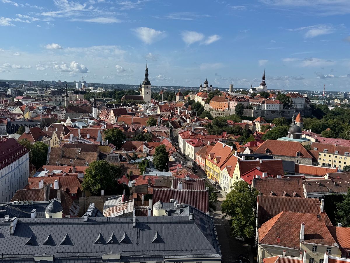 エストニア　タリン
●遠くからみたオレフ大聖堂
●オレフ大聖堂の塔
●オレ...