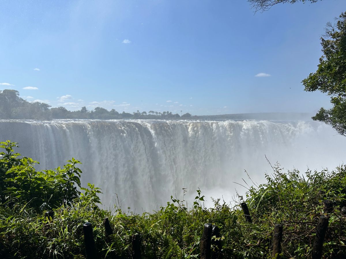 ヴィクトリアフォールズ　レインフォレスト
この時期は水量が多く、レインコー...