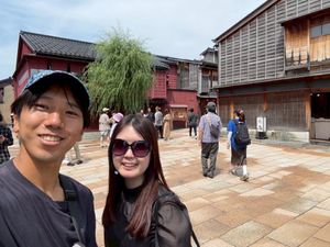 東茶屋街
自分で金箔乗せられるところだったけど上手くいかなかった😇