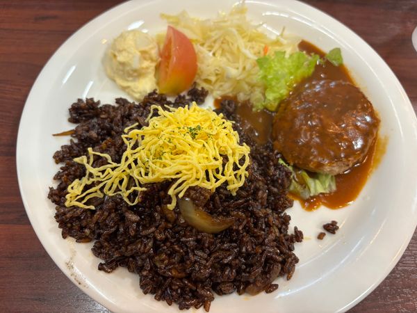 日本・岡山県「岡山巡り」の写真：エビ飯&amp;岡山城