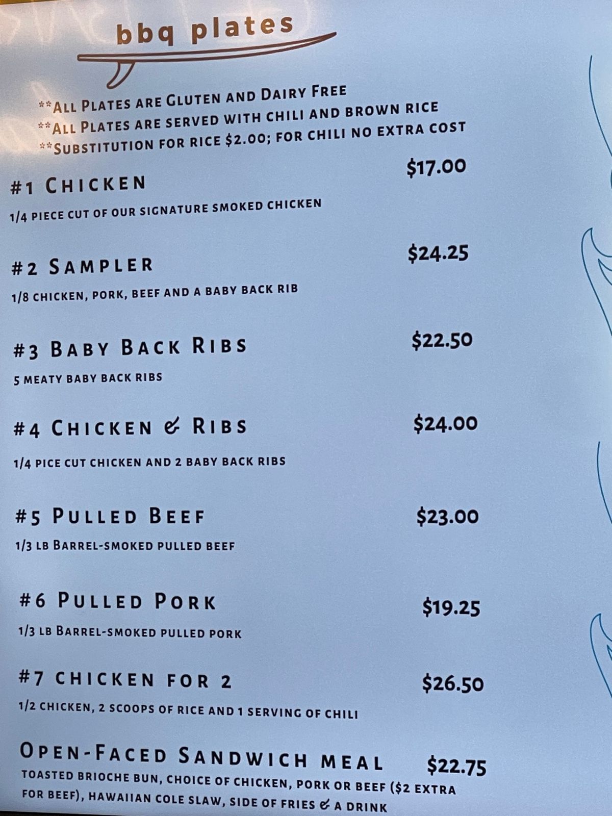 ハナレイタウンのチキンインアバレルはオススメ😋