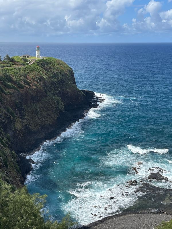 アメリカ(米国)・プリンスビル「ハワイ旅行　カウアイ島」の写真：キラウエア灯台は最高の景色でした😃