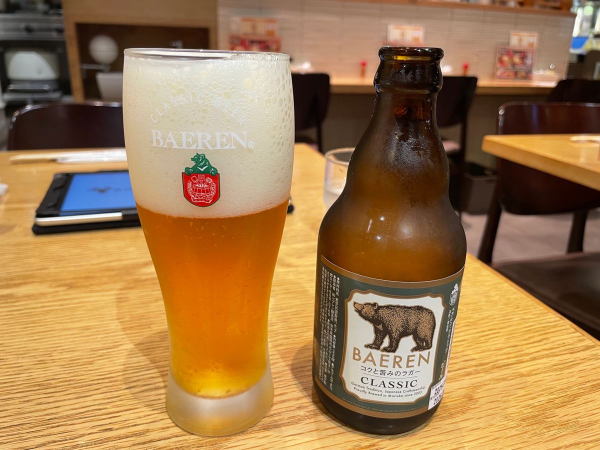 最後は駅ビルの大同苑で地ビールと冷麺で〆ました。