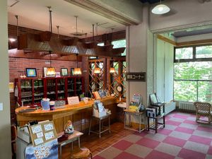 宮沢賢治記念館の喫茶スペースがなかなか素敵でした。