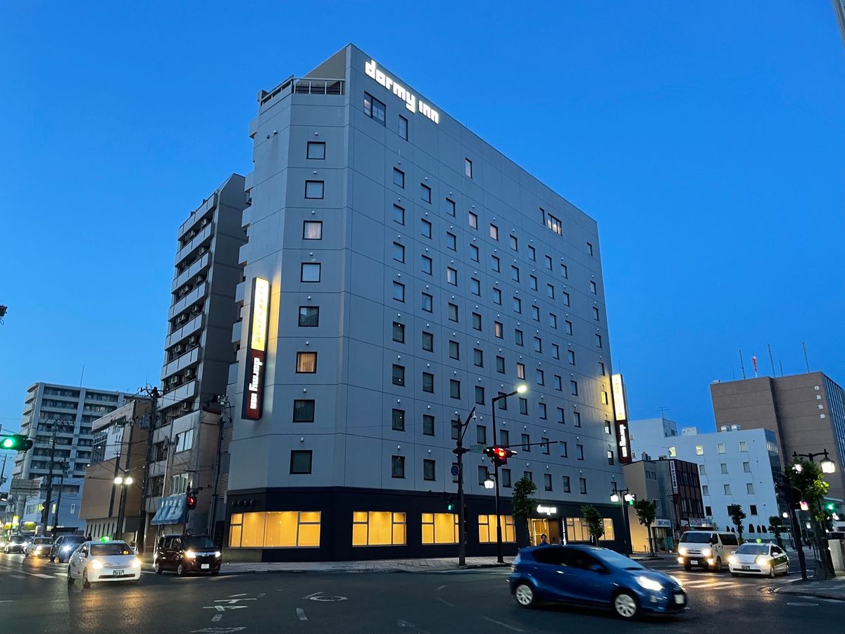 盛岡のお宿。最上階には天然温泉があってなかなか良かったです。