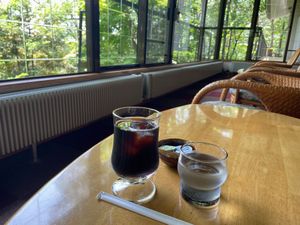 宮沢賢治記念館の喫茶スペースがなかなか素敵でした。