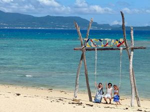 伊江島の海もリゾート地みたいに綺麗でよかった