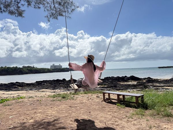 日本・沖縄県「2025沖縄ASOBU旅行」の写真：バナナボートをやったものの運転手が疲れさ...