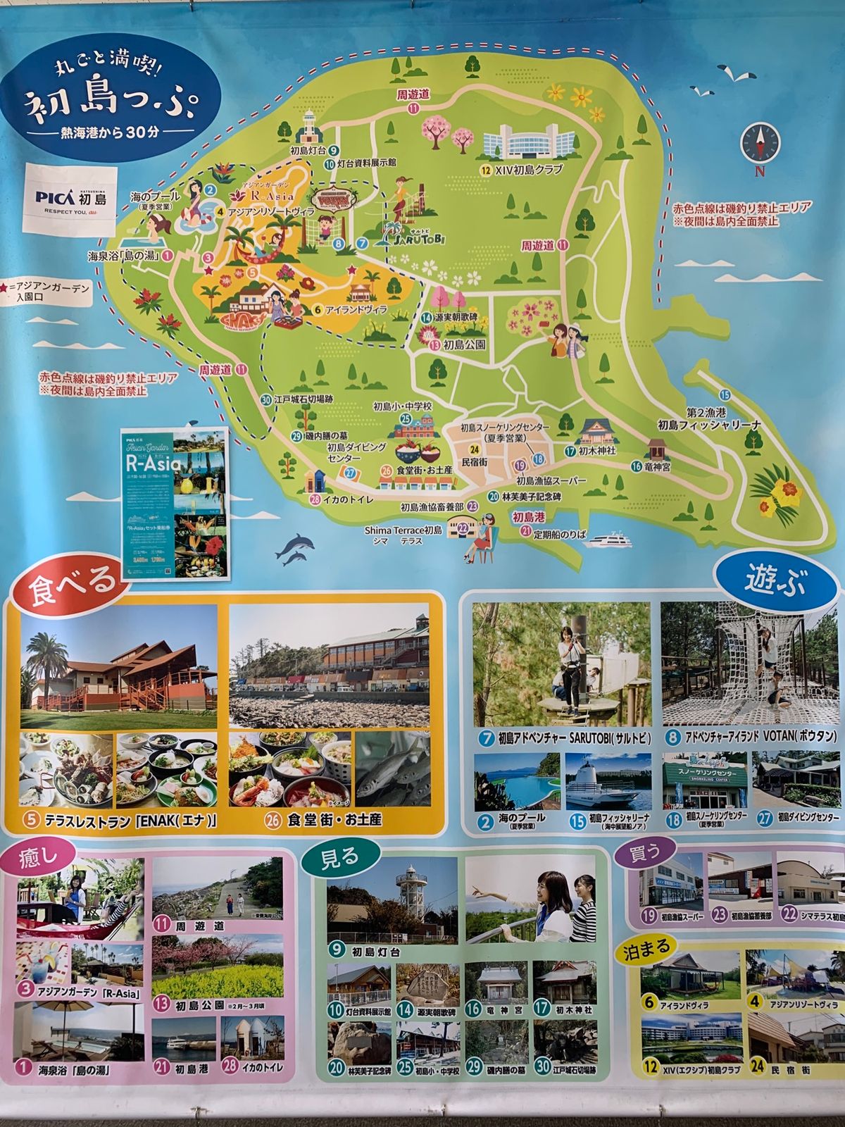 初島へ上陸‼️