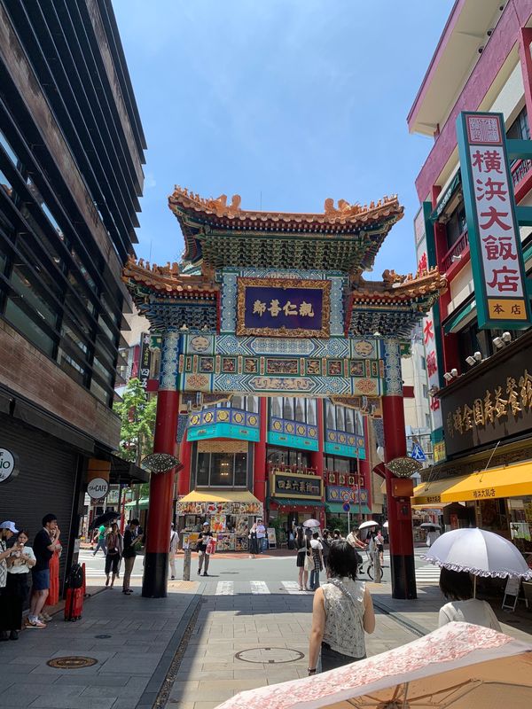 日本・神奈川県「初島〜江ノ島〜鎌倉〜横浜満喫旅」の写真：今回の最終地点！
横浜中華街で満喫(^^)