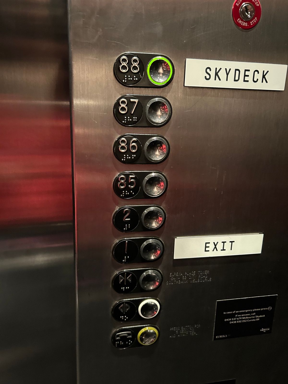 メルボルンを一望できる展望台
高所恐怖症にはキツイけど、行ってよかった👍