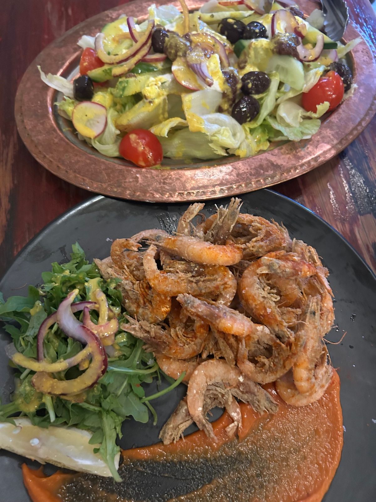 最後の晩餐と朝の空港でのご飯美味