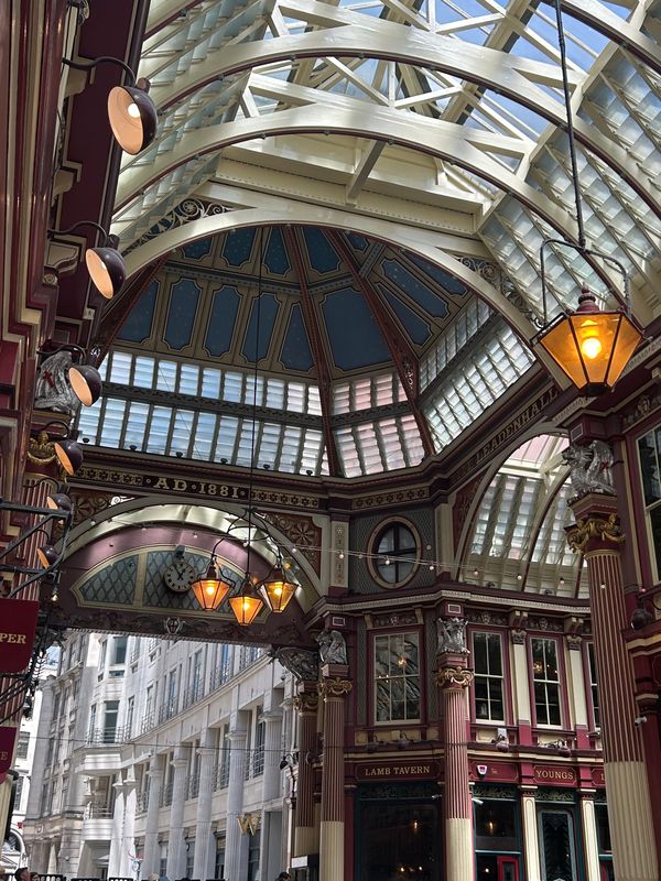 イギリス(英国)・ロンドン「ロンドン親子旅」の写真：最後はレドンホールマーケットへ。
ここも...