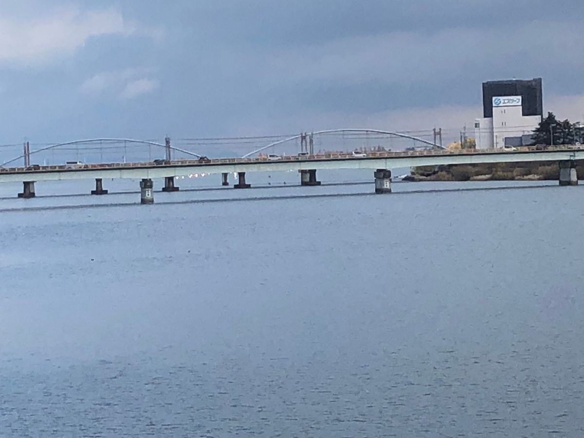 琵琶大橋の南側のどこか