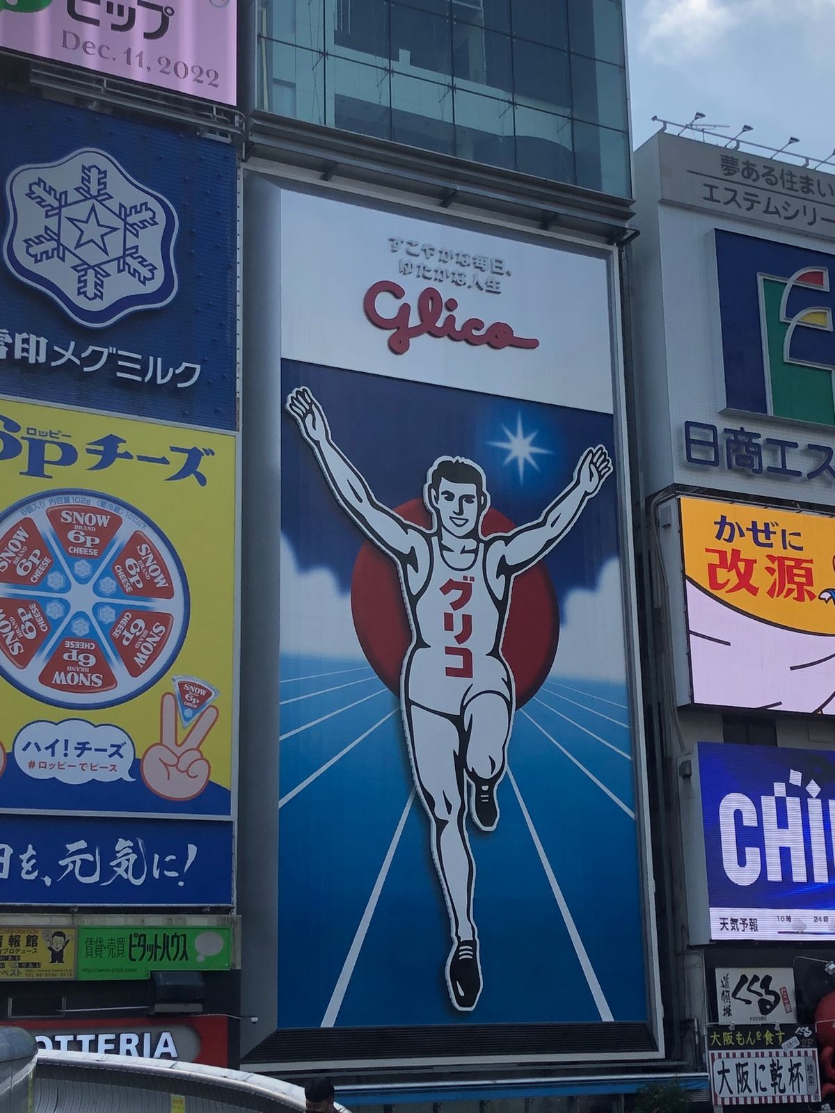 あべのハルカスから見た路上の人は蟻のようだった