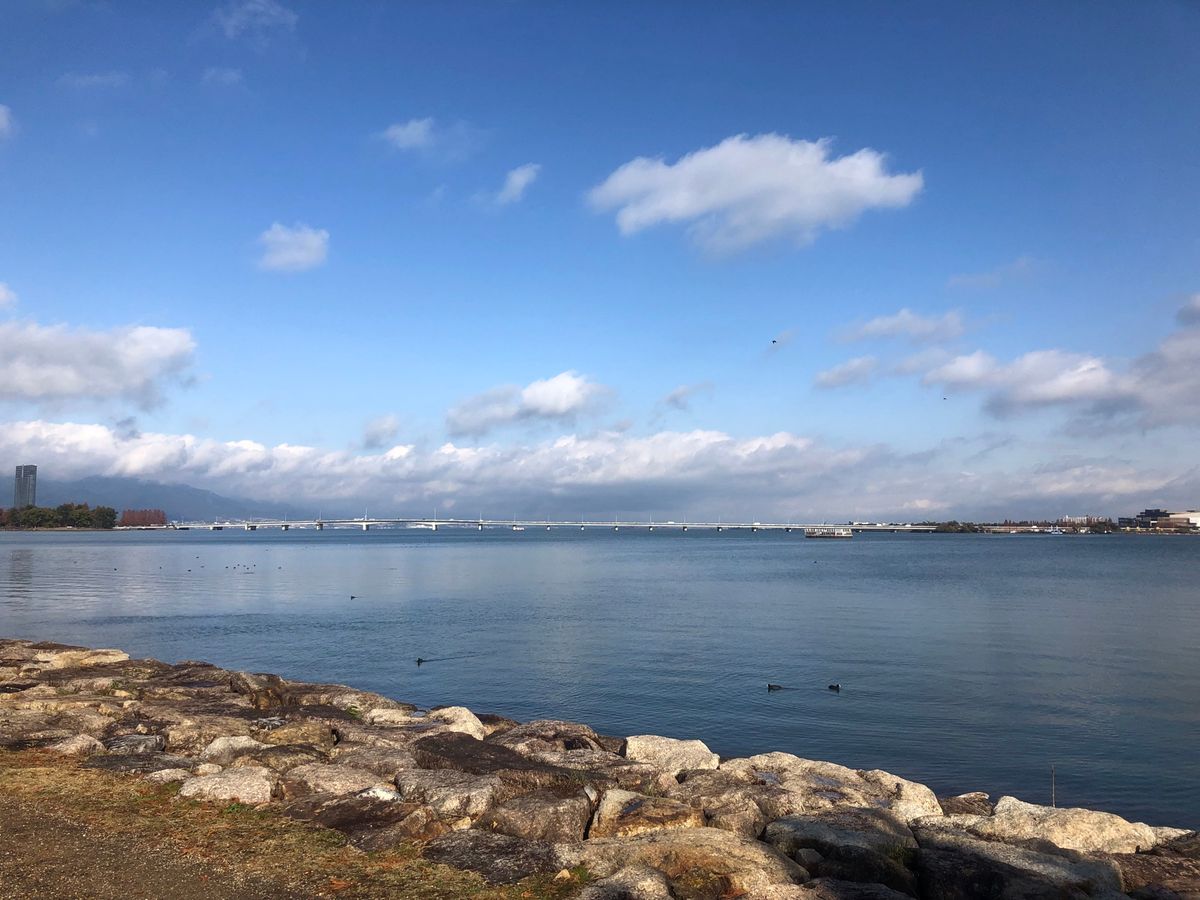 琵琶大橋の南側のどこか