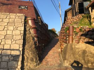 常滑の集合体恐怖症殺しの焼き物街道？
