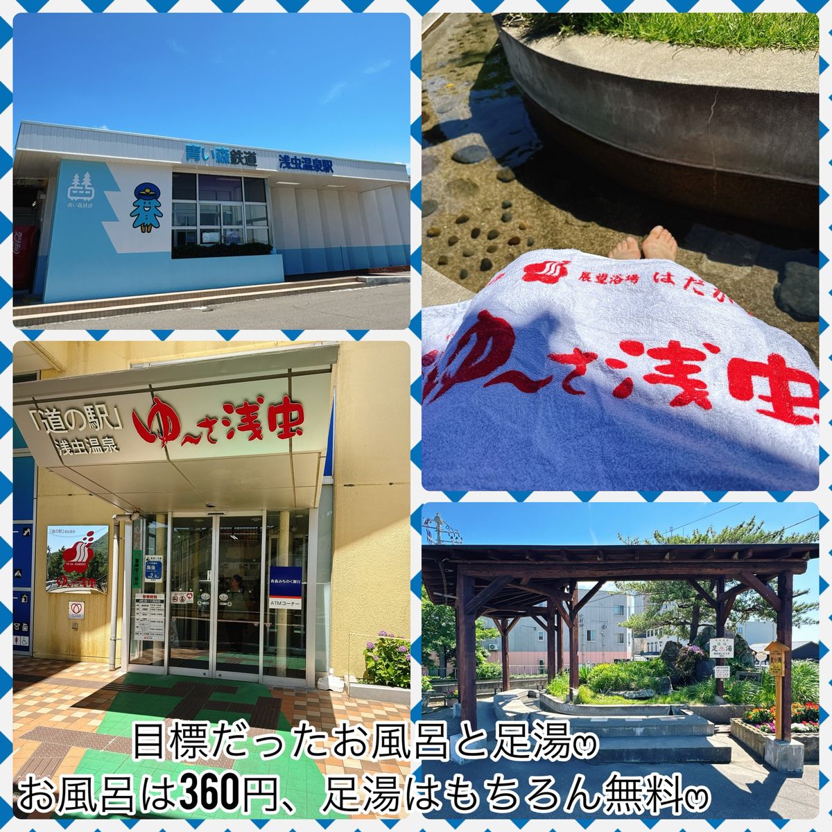 浅虫温泉
八戸〜浅虫温泉の電車で爆睡

今回の目的の一部達成
ꕥ温泉に入る...