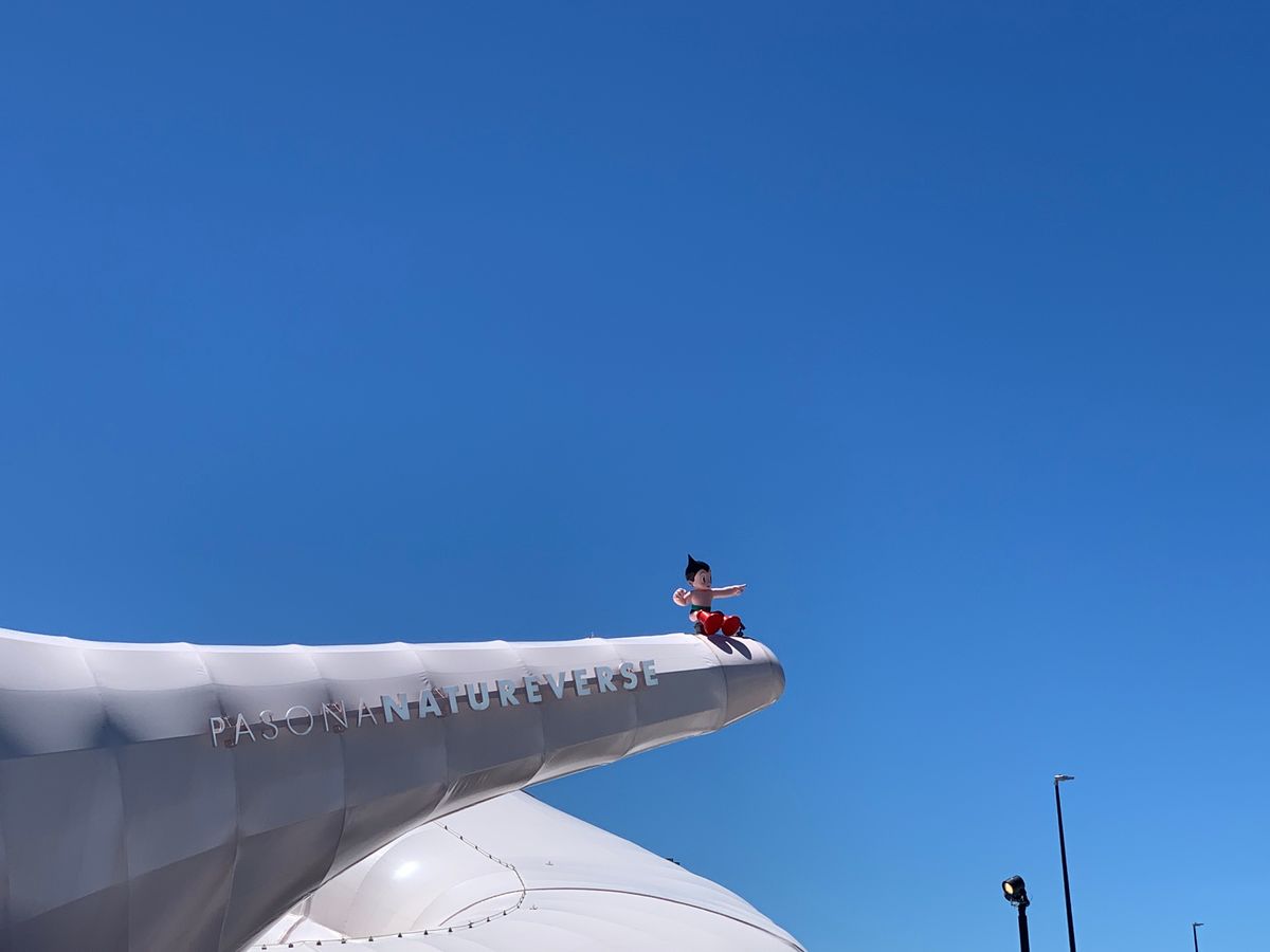 ガンダムにアトム！
予約取れず…くら寿司入りたかった（涙）
空飛ぶ車🚗も見...