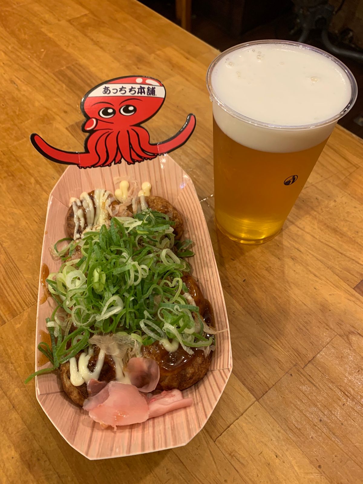 道頓堀でたこ焼き&一蘭
美味しかった🤤