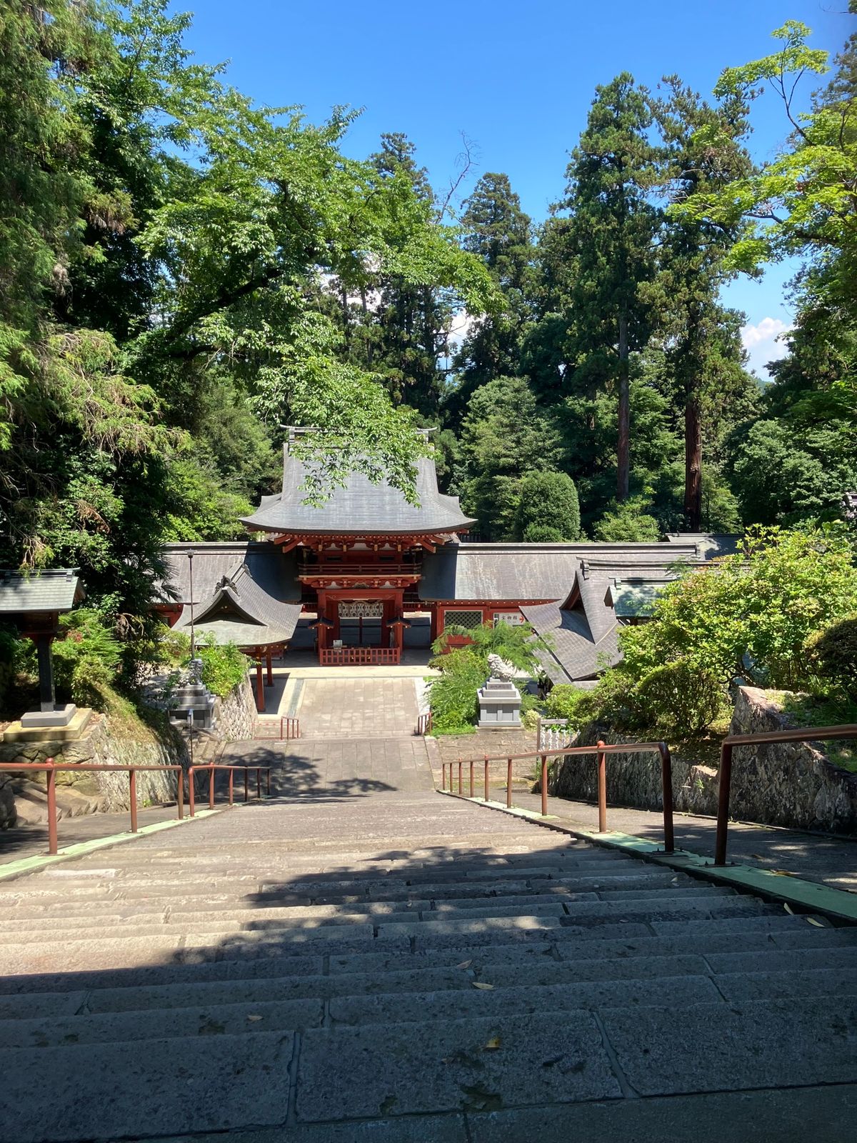 上州一宮と周りの風景