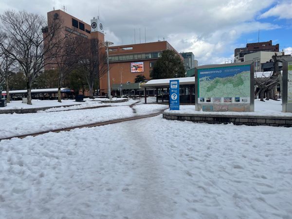 日本・鳥取県「鳥取旅行〜ひとり旅〜」の写真：地面が極めて危険な日⚠️
