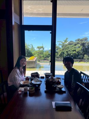 朝は豪華な和食（鯖が美味しすぎた🥹）に
近くのアジアンガーデンR-Asia...