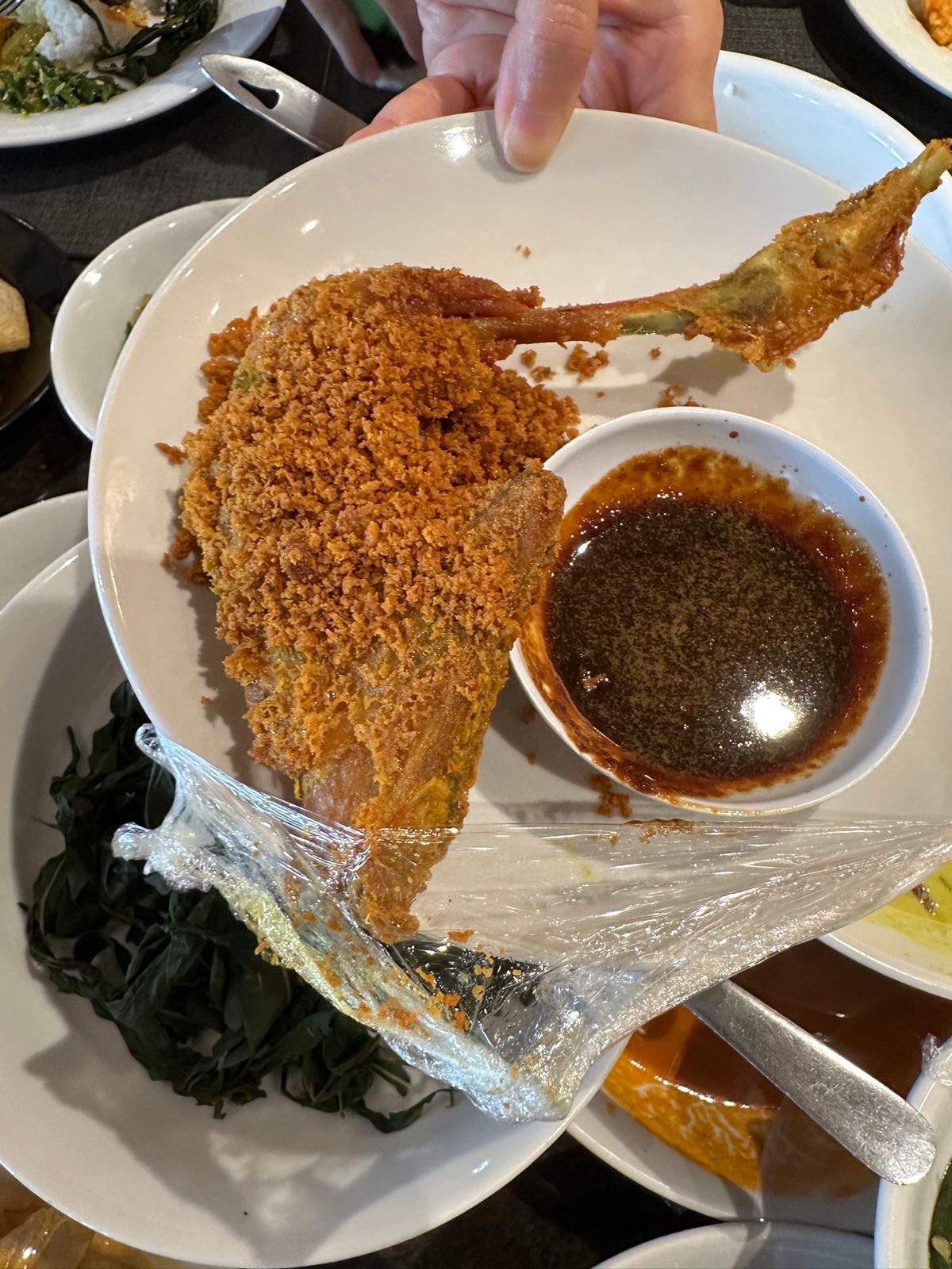 ナシパダンは好きな皿を選んで、ご飯と一緒に食べるパダン料理です。

自分は...