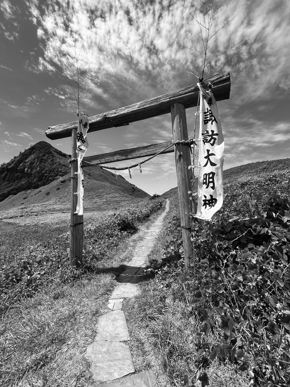 佐渡ドライブ2、1枚白黒