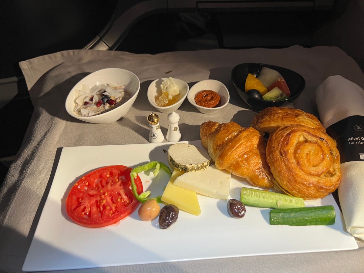 ターキッシュエアライン ビジネスクラスのお食事